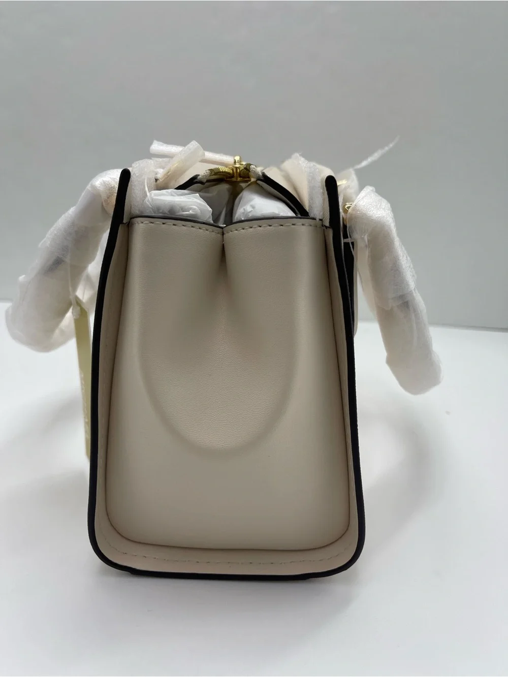 MICHAEL KORS Marilyn Sma Embellished Satchel Crossbody Messenger Lt Cream NWT